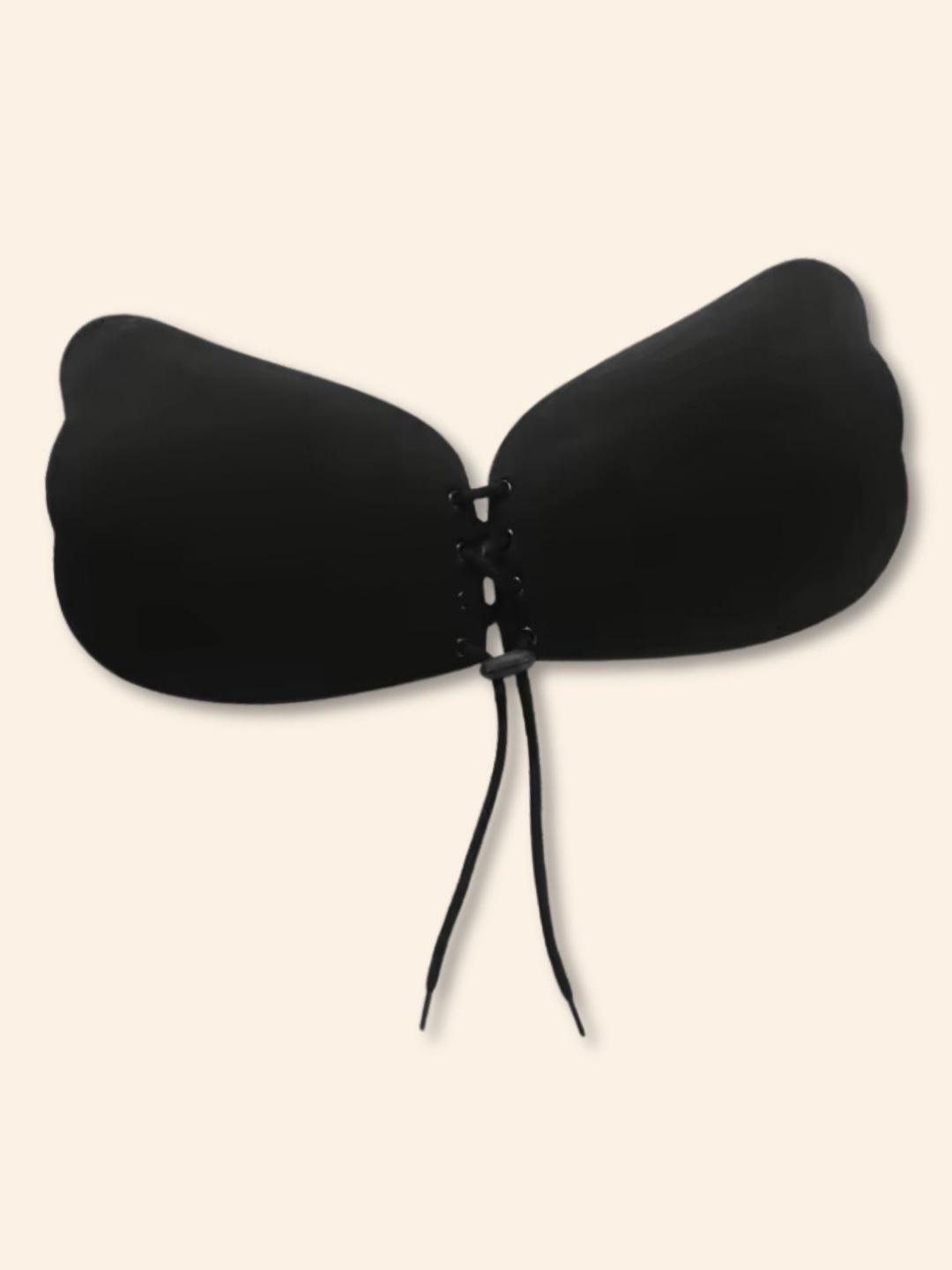

CareDone Women All Day Comfort Push Up Design Strapless Stick-On Bra, Black