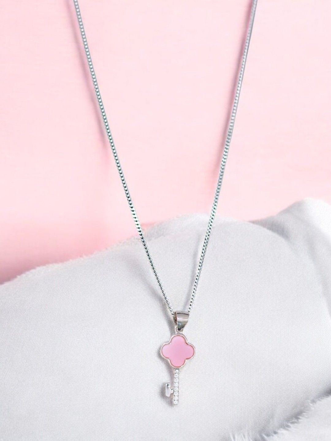 

Taraash 925 Sterling Silver-Plated Pendants with Chains