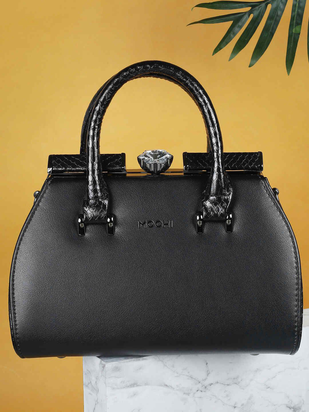 

Mochi PU Structured Satchel, Black