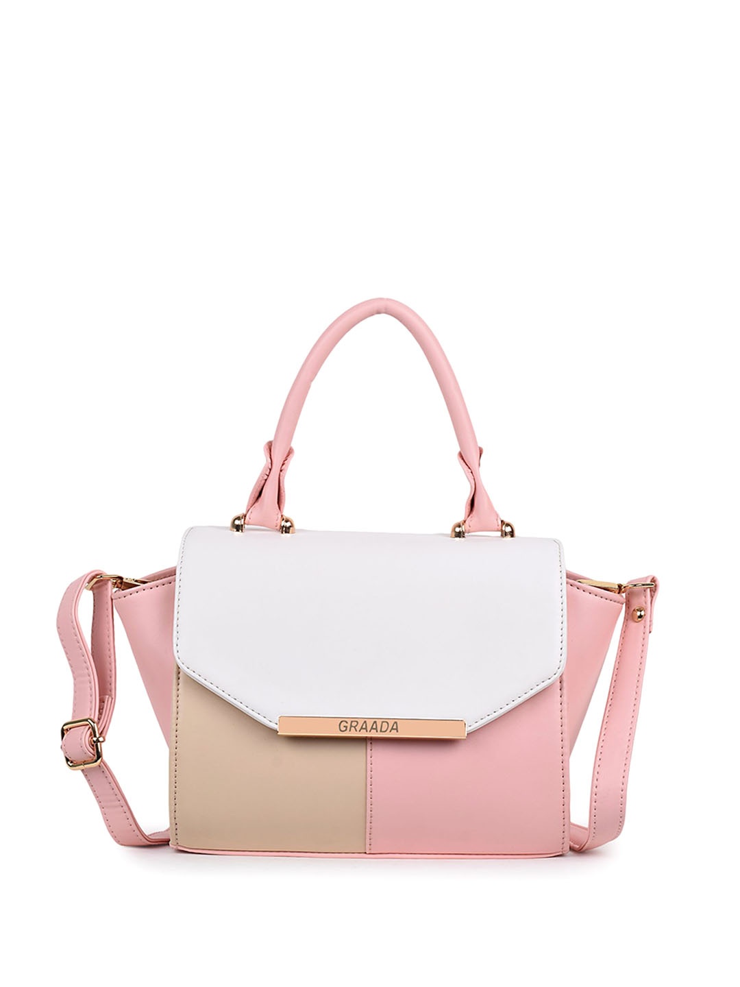 

GRAADA Structured Satchel, Pink