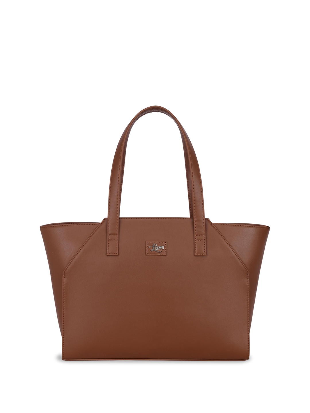 

LIVRO Floral Structured Tote Bag, Brown