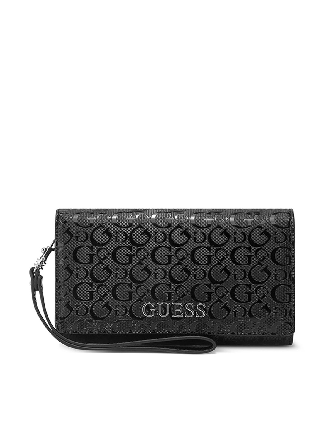 

GUESS Women Printed Two Fold Wallet, Black