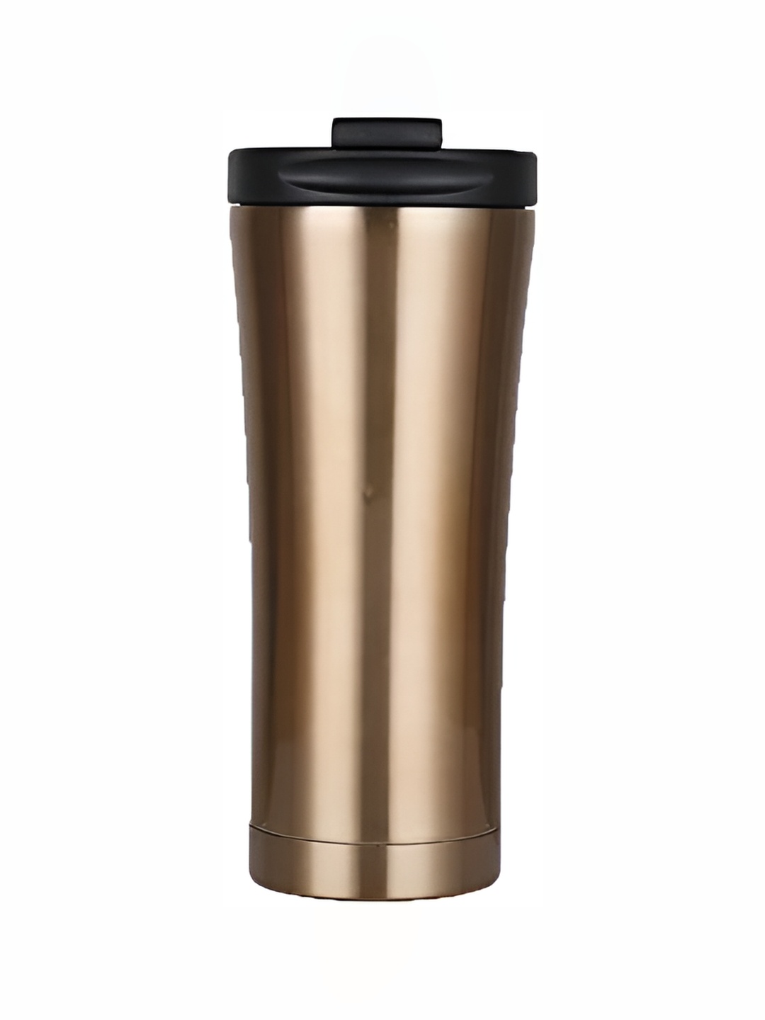 

We3 Gold-Toned & Black Stainless Steel Glossy Tumbler-500 ml