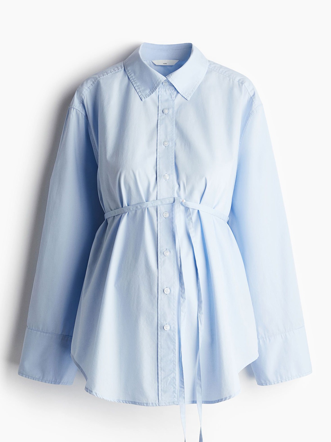 

H&M MAMA Before & After Poplin Shirt, Blue