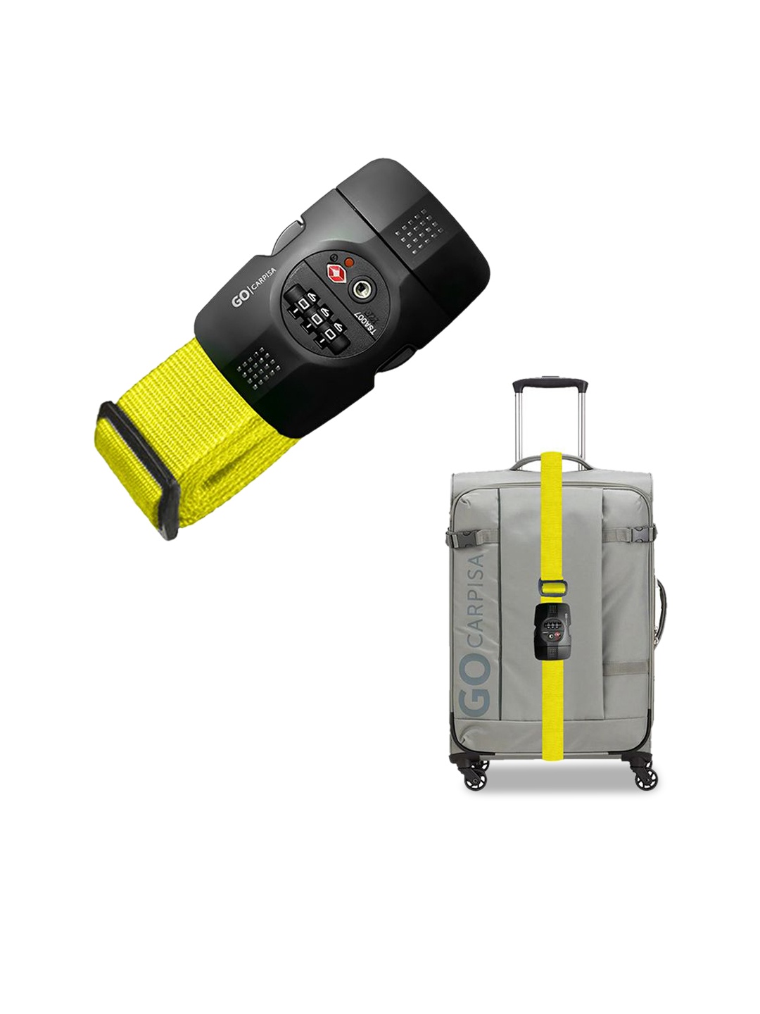 

CARPISA Insulated Luggage Strap Travel Accessory, Yellow