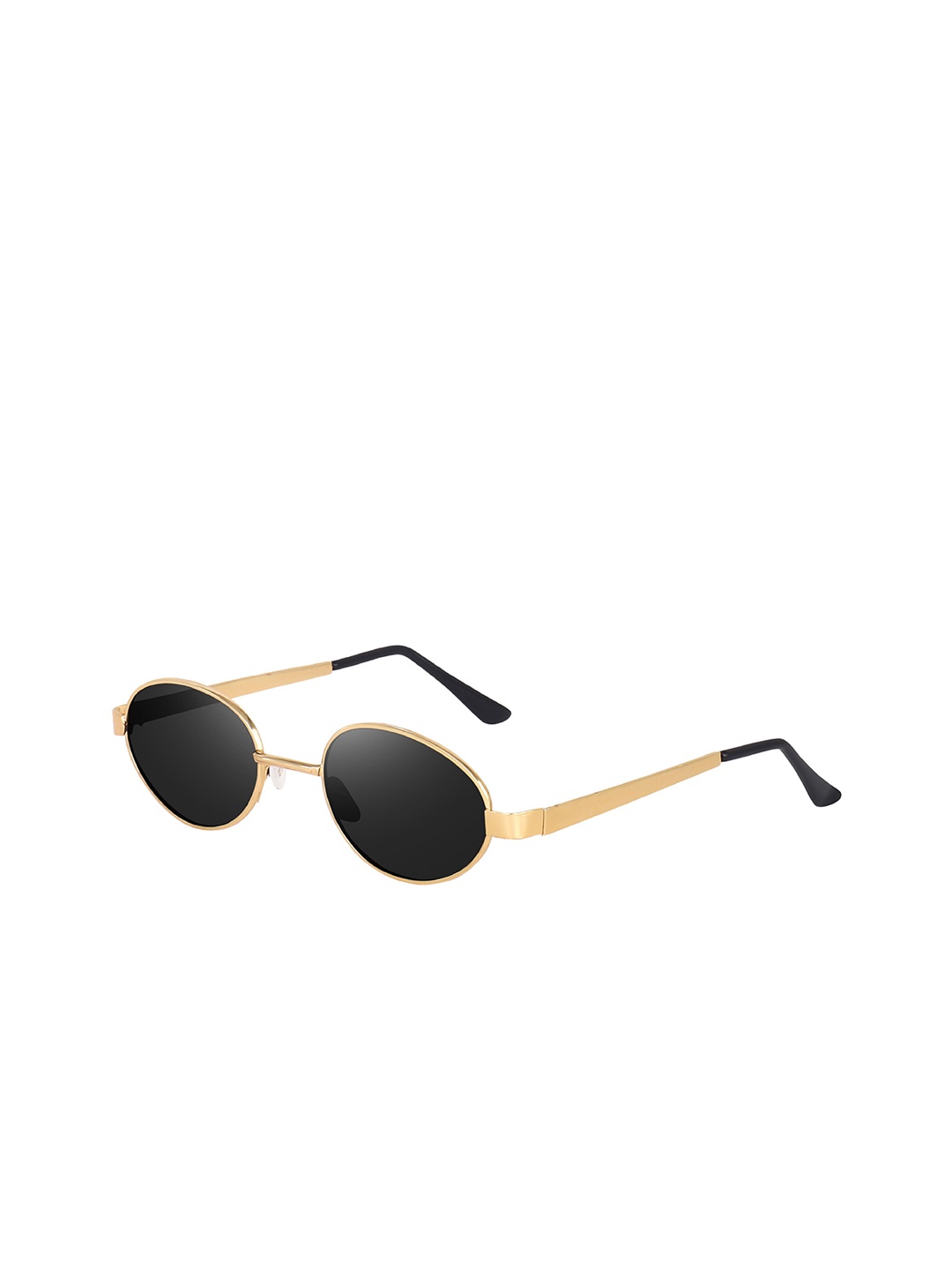 

SCAGLIA Unisex Round Sunglasses with UV Protected Lens, Black