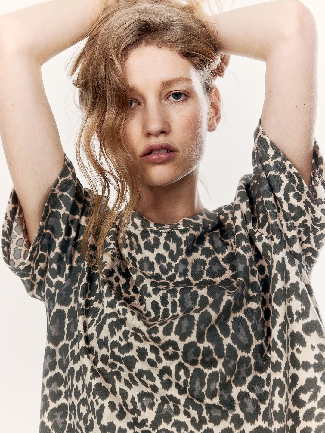 

H&M Oversized T-Shirt, Beige