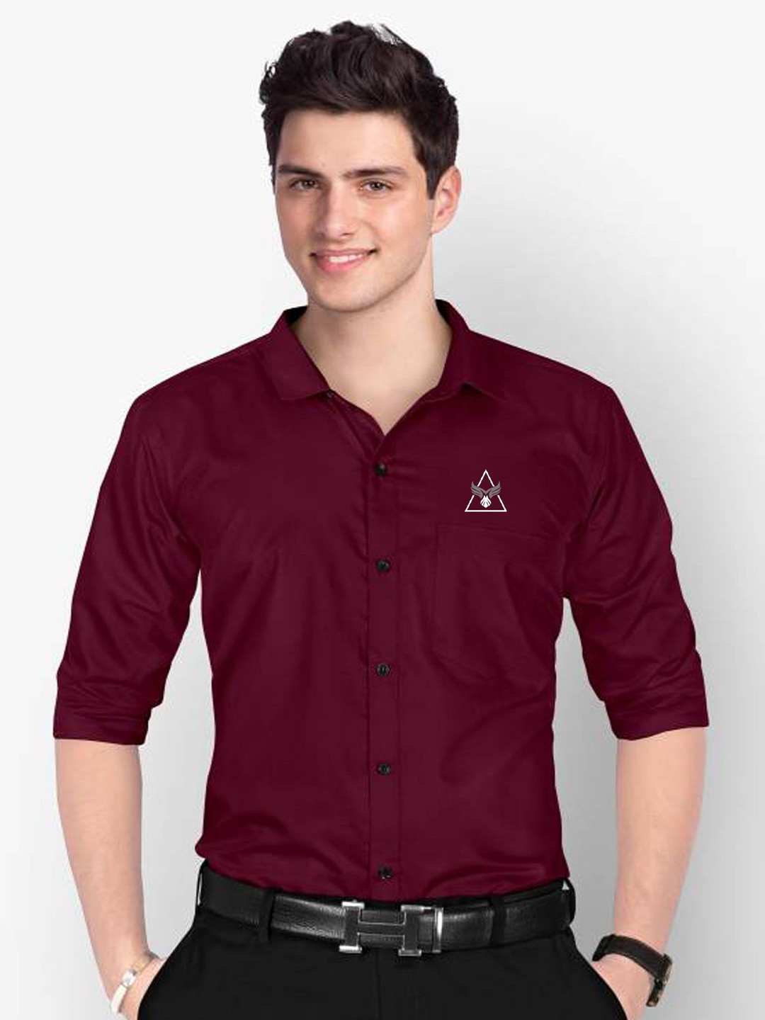 

MARMIC FAB Men Classic Opaque Casual Shirt, Maroon