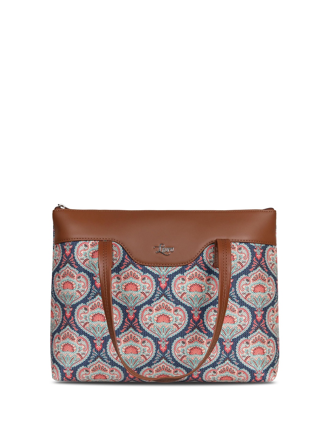 

LIVRO Floral Shopper Tote Bag, Brown