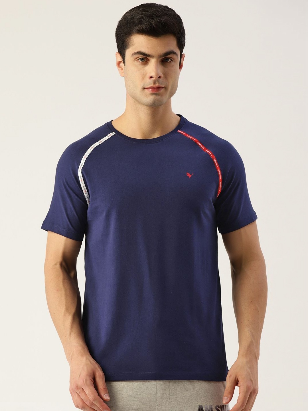 

AMSWAN Men Applique T-shirt, Navy blue