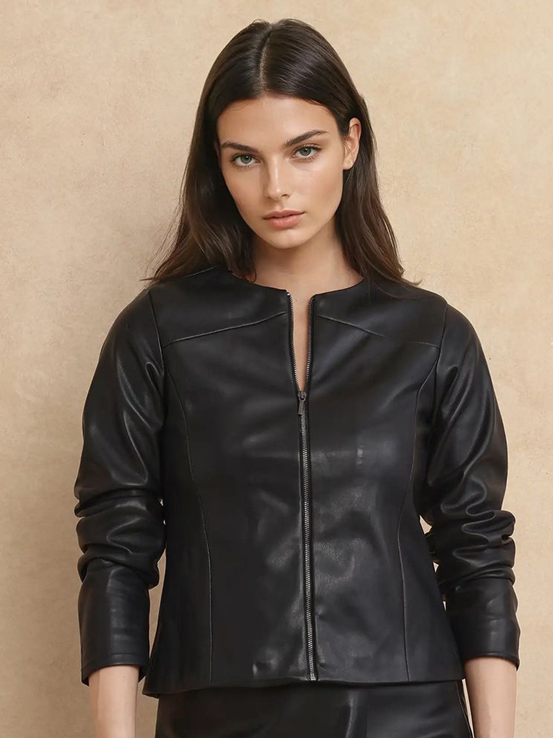 

RAREISM Women Biker Jacket, Black
