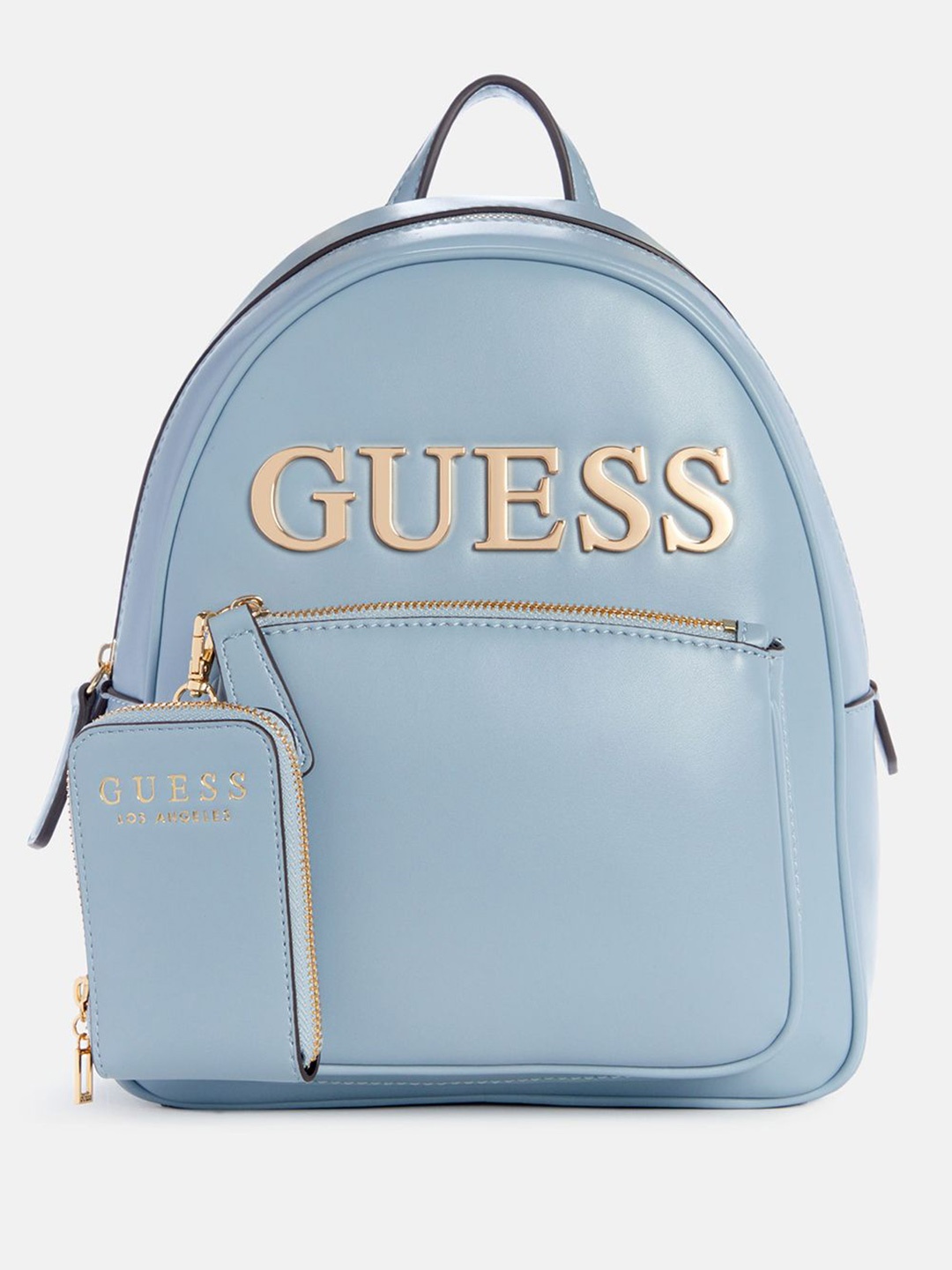 

GUESS Women Typography Backpack With Pouch, Blue