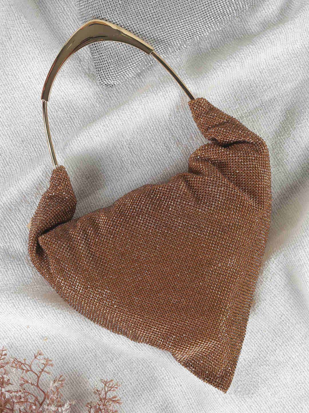 

Mochi Half Moon Handheld Bag, Gold