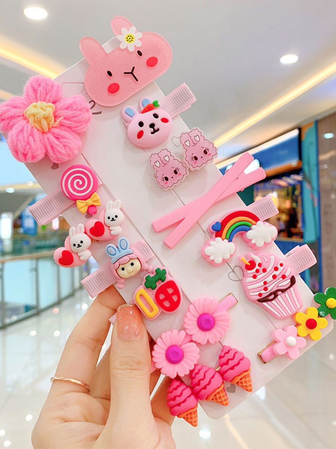 

SYGA Girls Set of 14 Hair Accessory Set, Pink