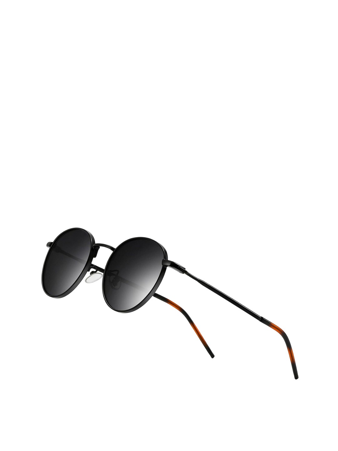 

Dervin Unisex Round Sunglasses with UV Protected Lens, Black