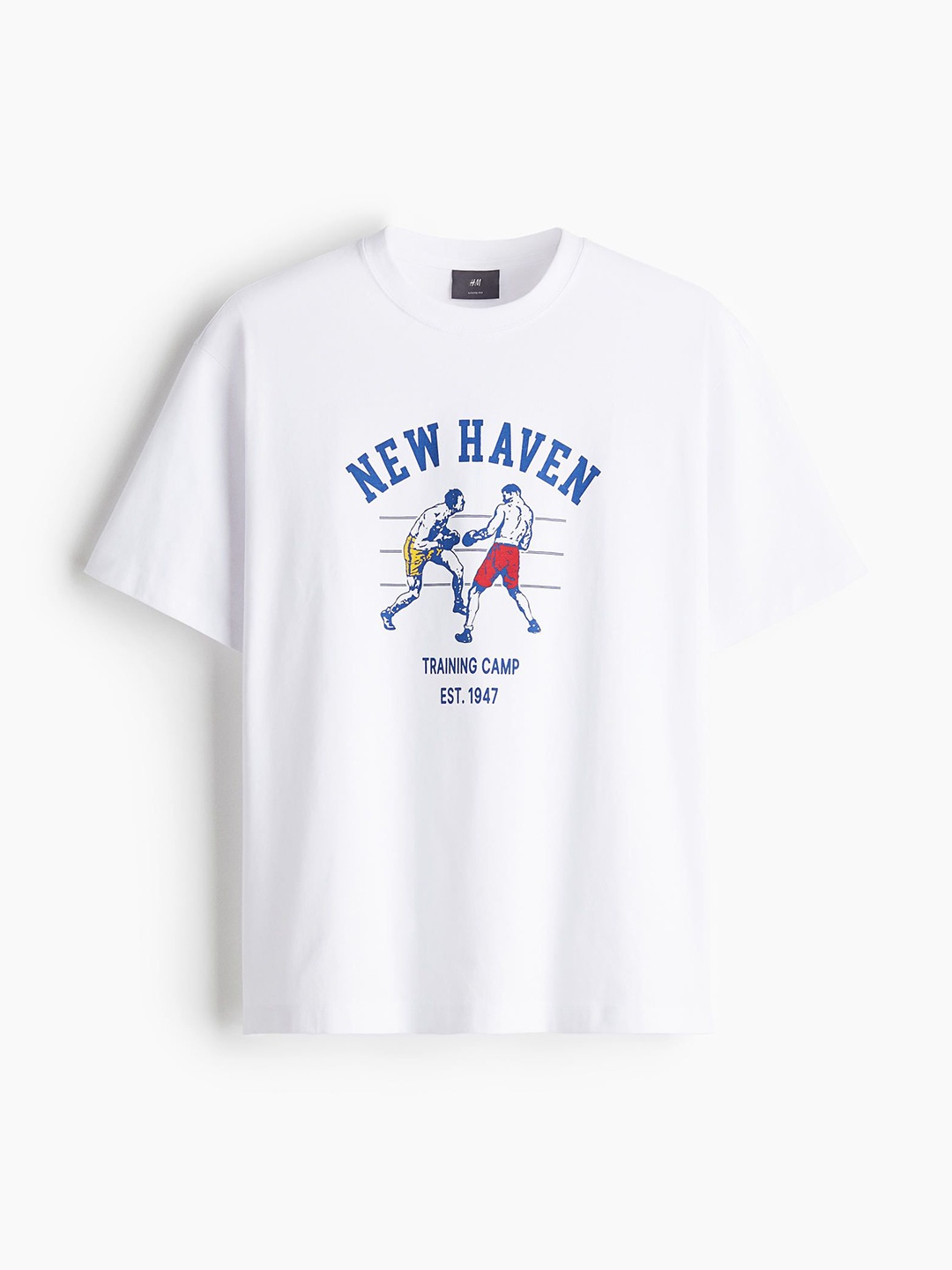 

H&M Loose Fit Printed T-shirt, White