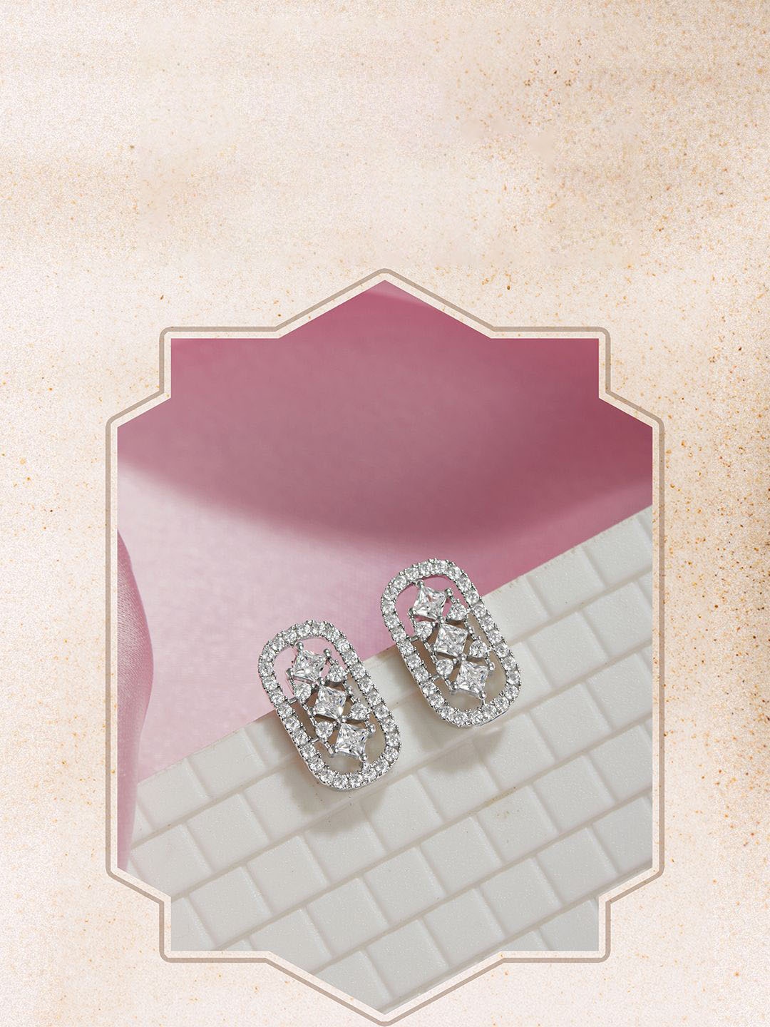 

SARAF SILVERETZ 925 Sterling Silver Classic Studs Earrings