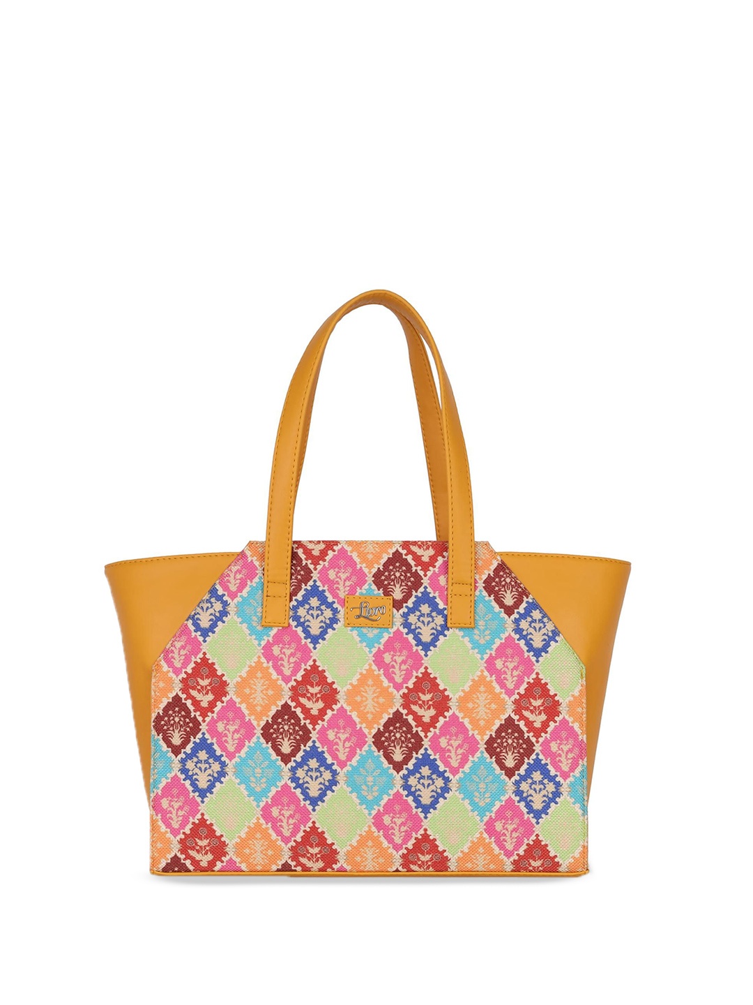 

LIVRO Floral Structured Tote Bag, Yellow