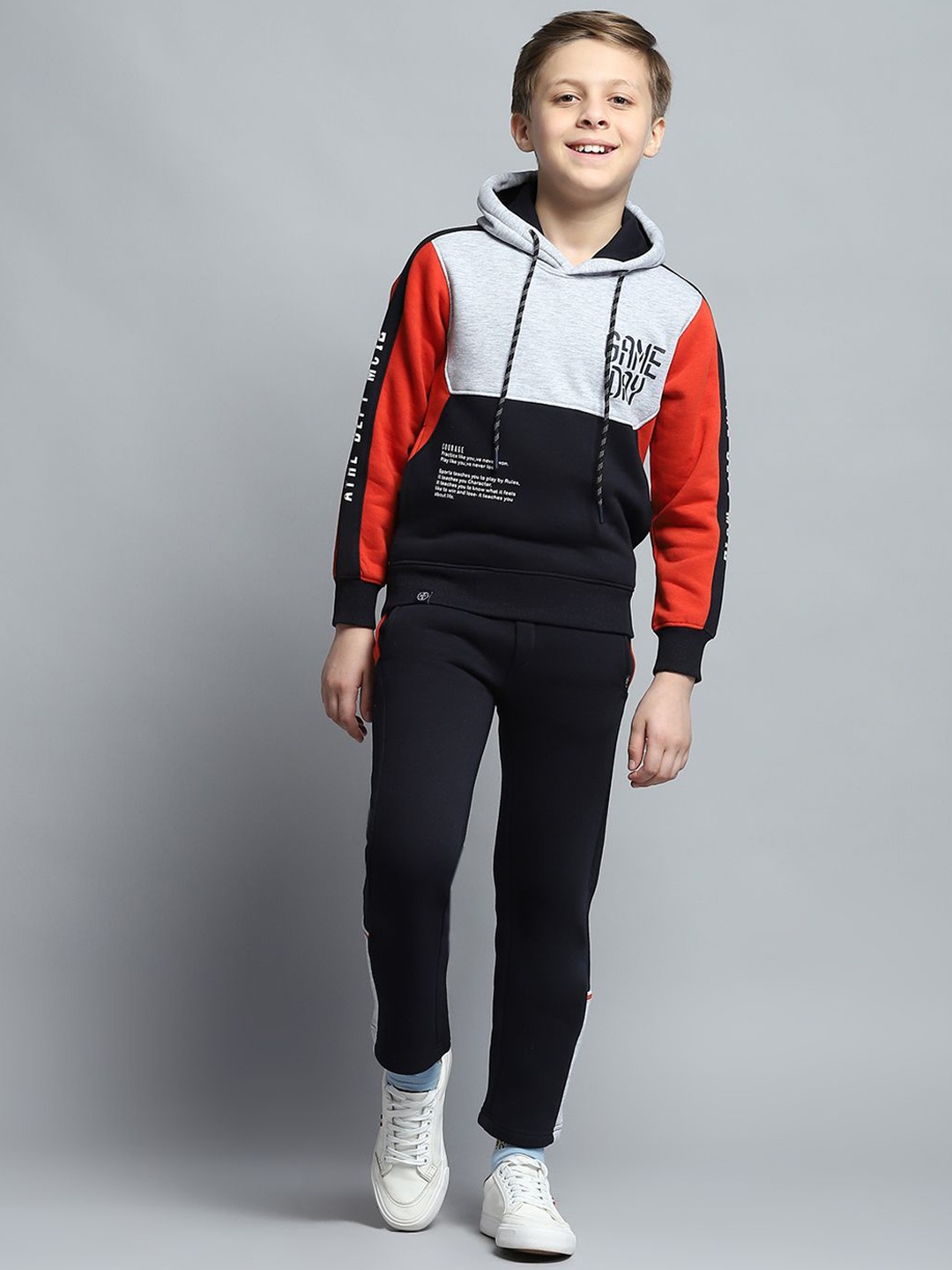 

Monte Carlo Boys Printed Tracksuits, Navy blue