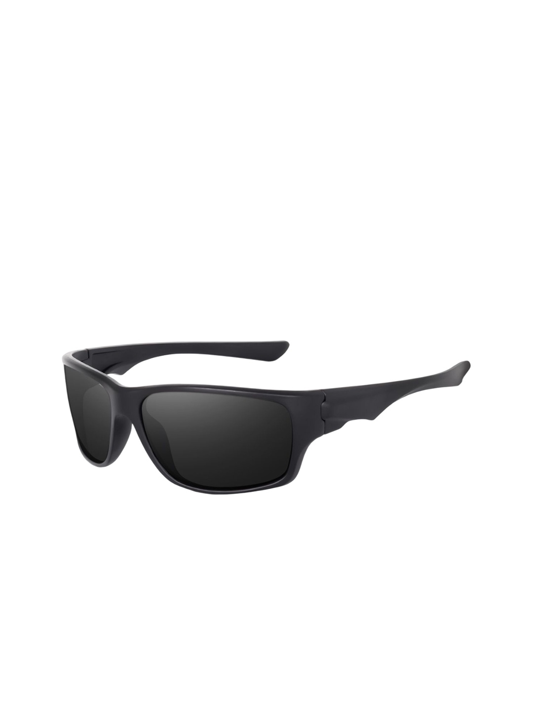 

Dervin Unisex Square Sunglasses with Polarised and UV Protected Lens, Black