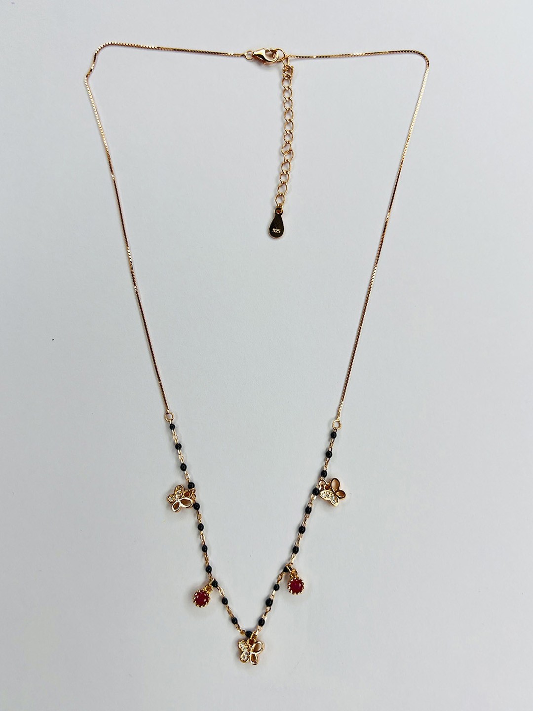 

Arte Jewels Radiant Rose 925 Mangalsutra, Rose gold