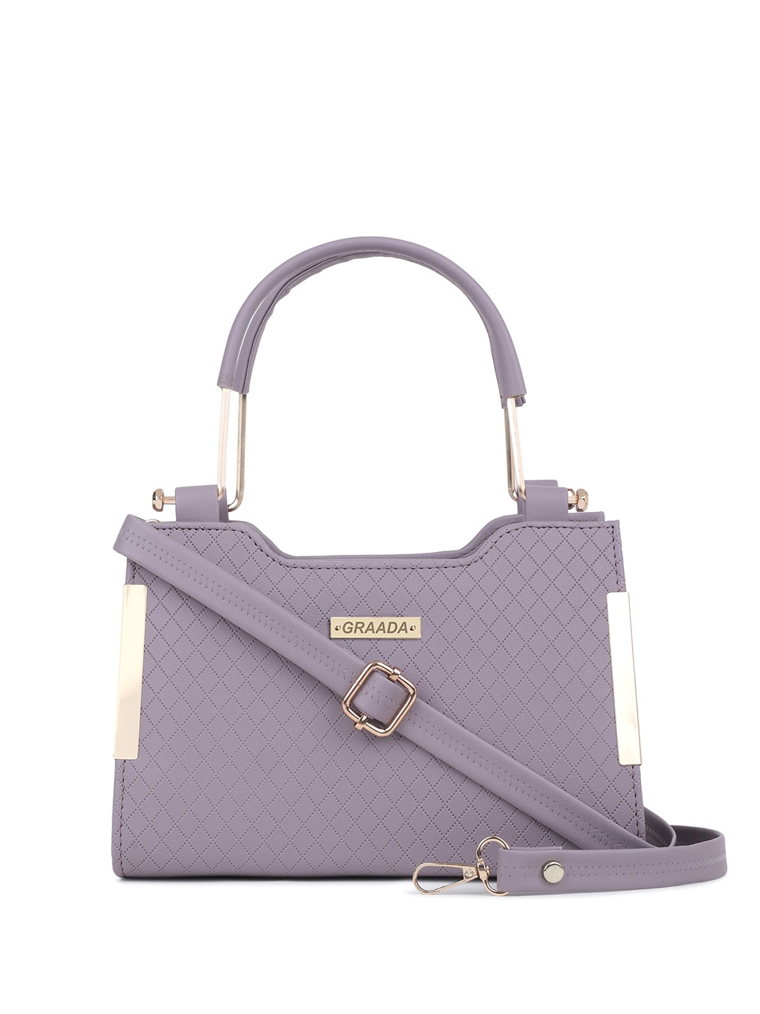 

GRAADA Structured Satchel, Purple