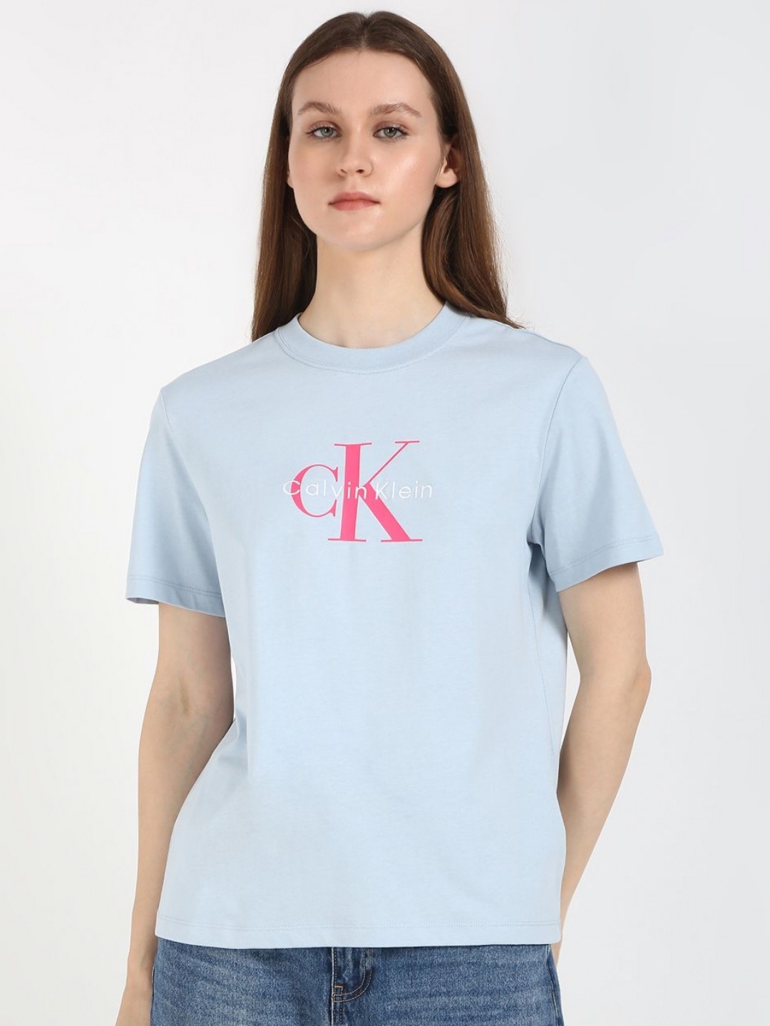 

Calvin Klein Jeans Women T-shirt, Blue