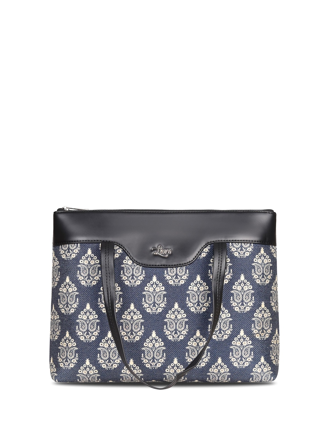 

LIVRO Floral Structured Tote Bag, Black
