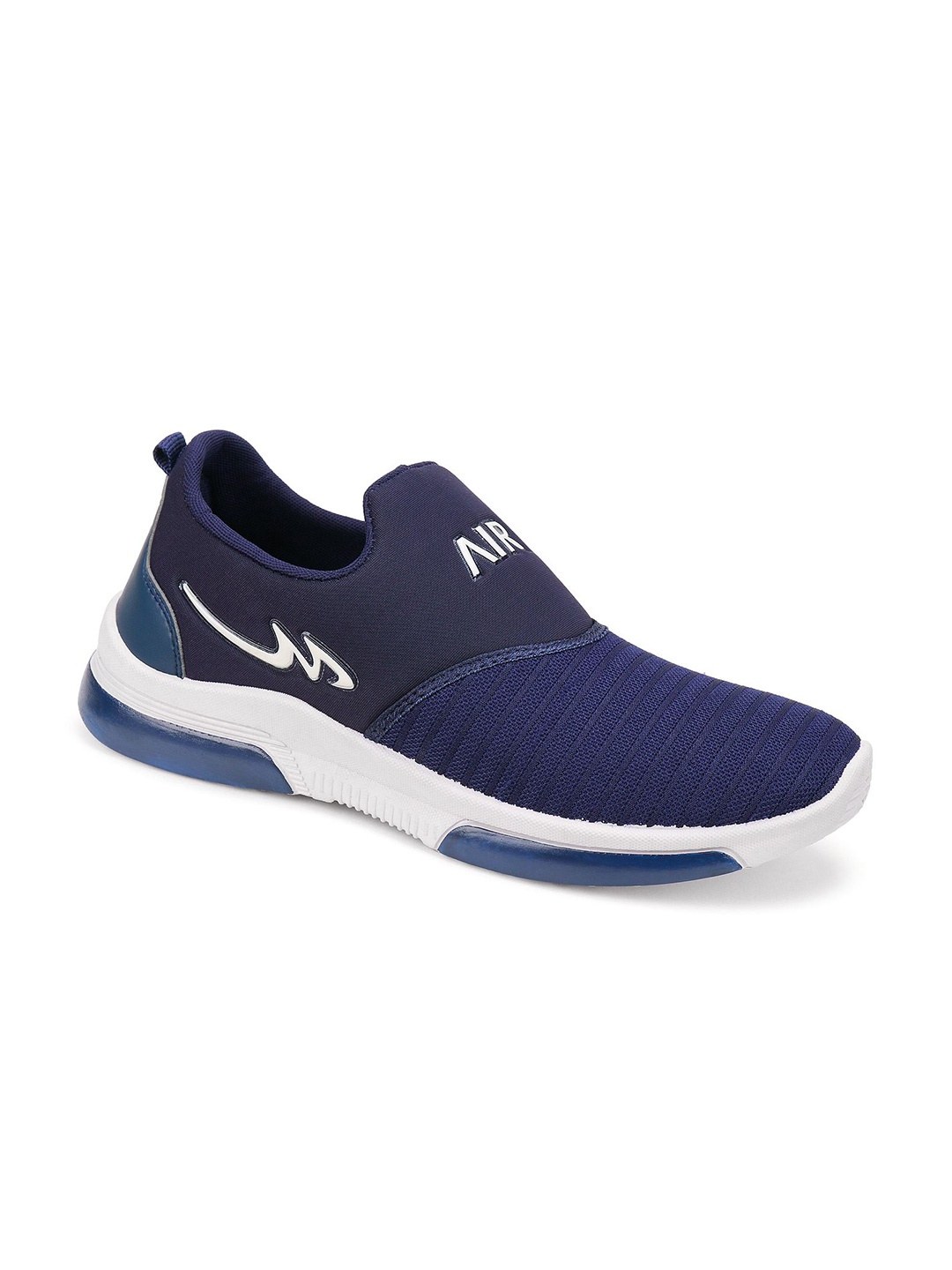 

World Wear Footwear Men Mesh Running Non-Marking Shoes, Navy blue