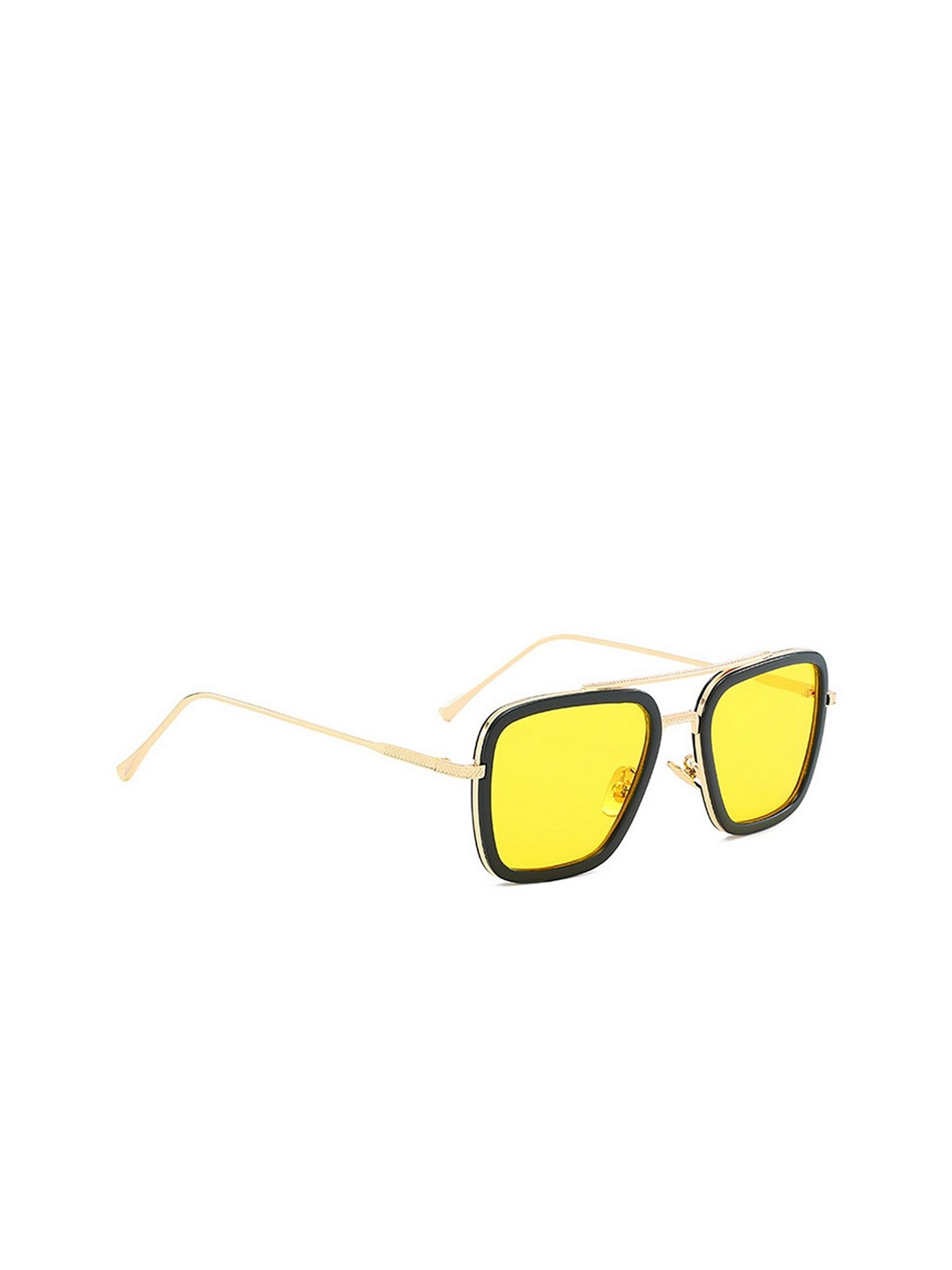 

Dervin Unisex Square Sunglasses with UV Protected Lens, Yellow