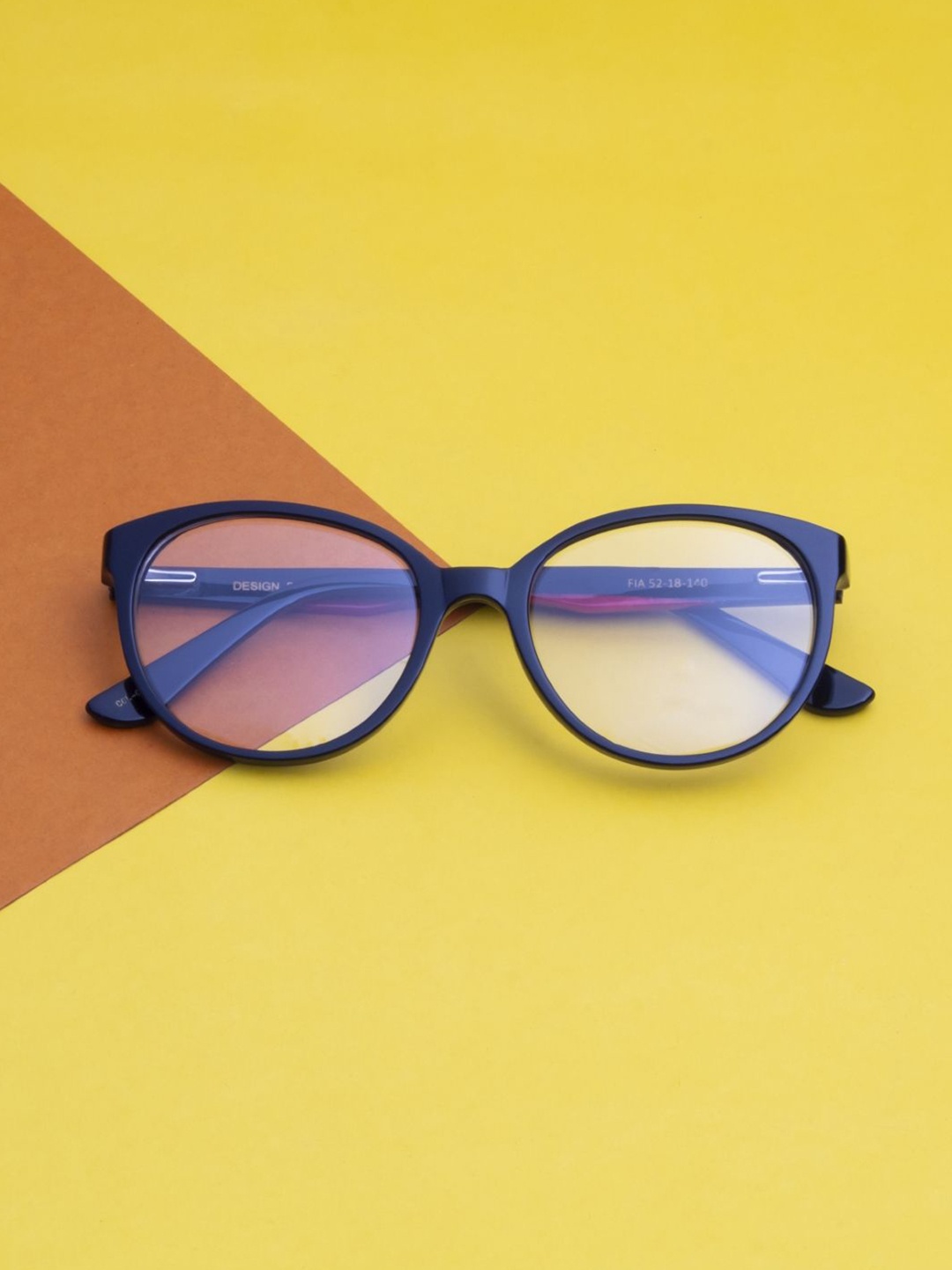 

Ted Smith Unisex Colourblocked Round Premium Acetate Frames, Black