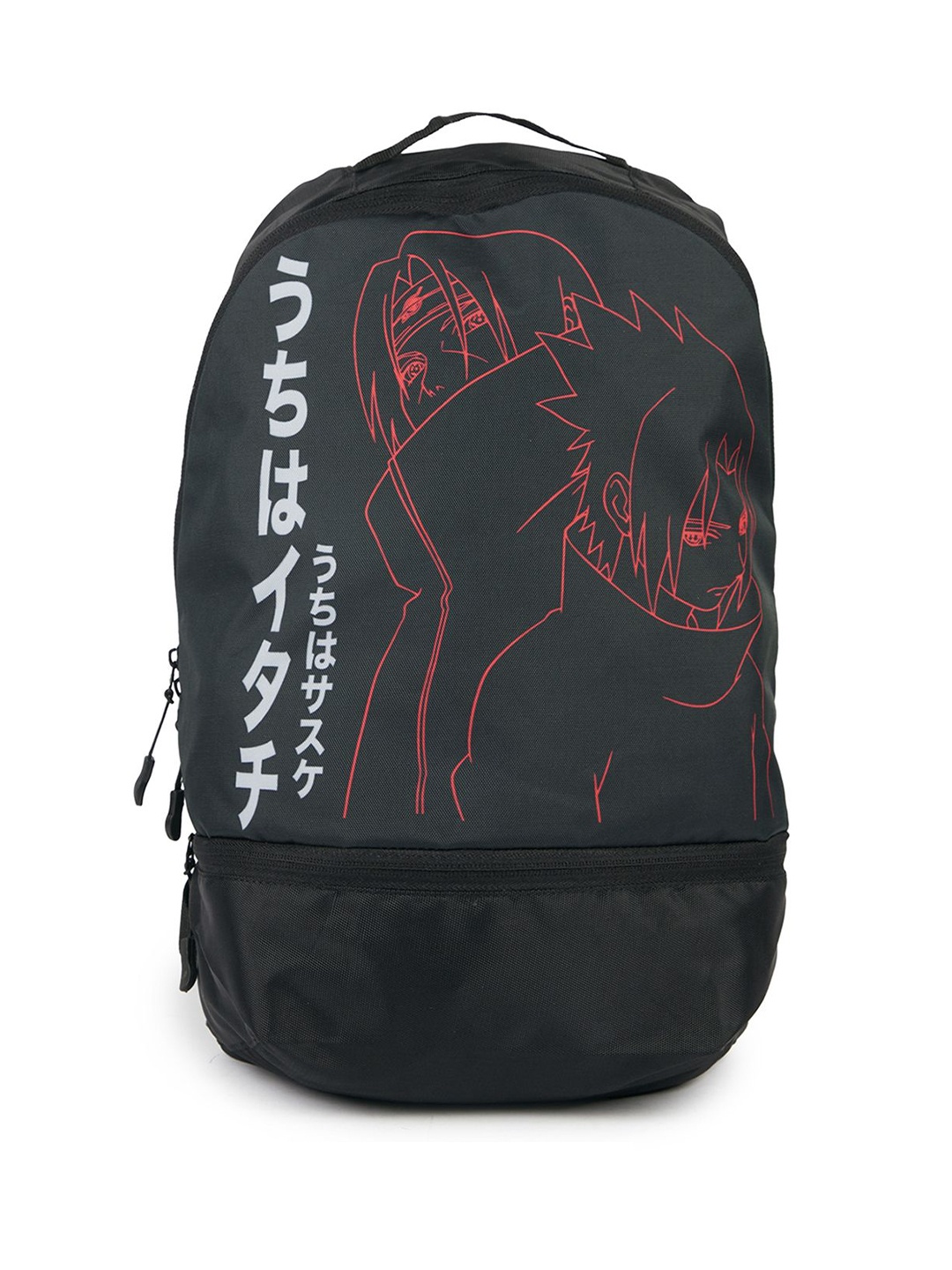 

Bewakoof Unisex Official Naruto Merchandise Black Not Enough Hate Printed Backpack