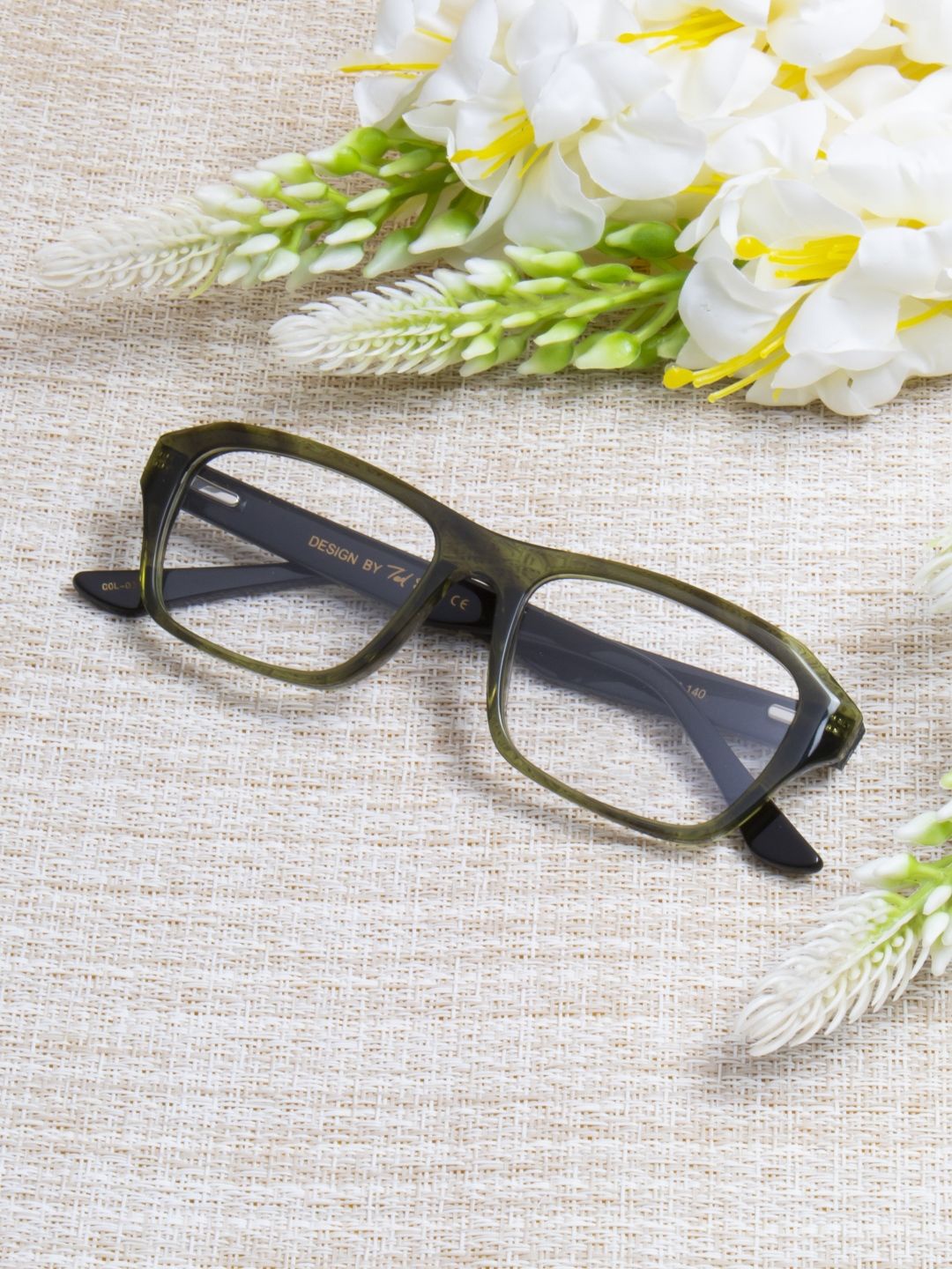 

Ted Smith Unisex Green Wayfarer Luxury Acetate Frames