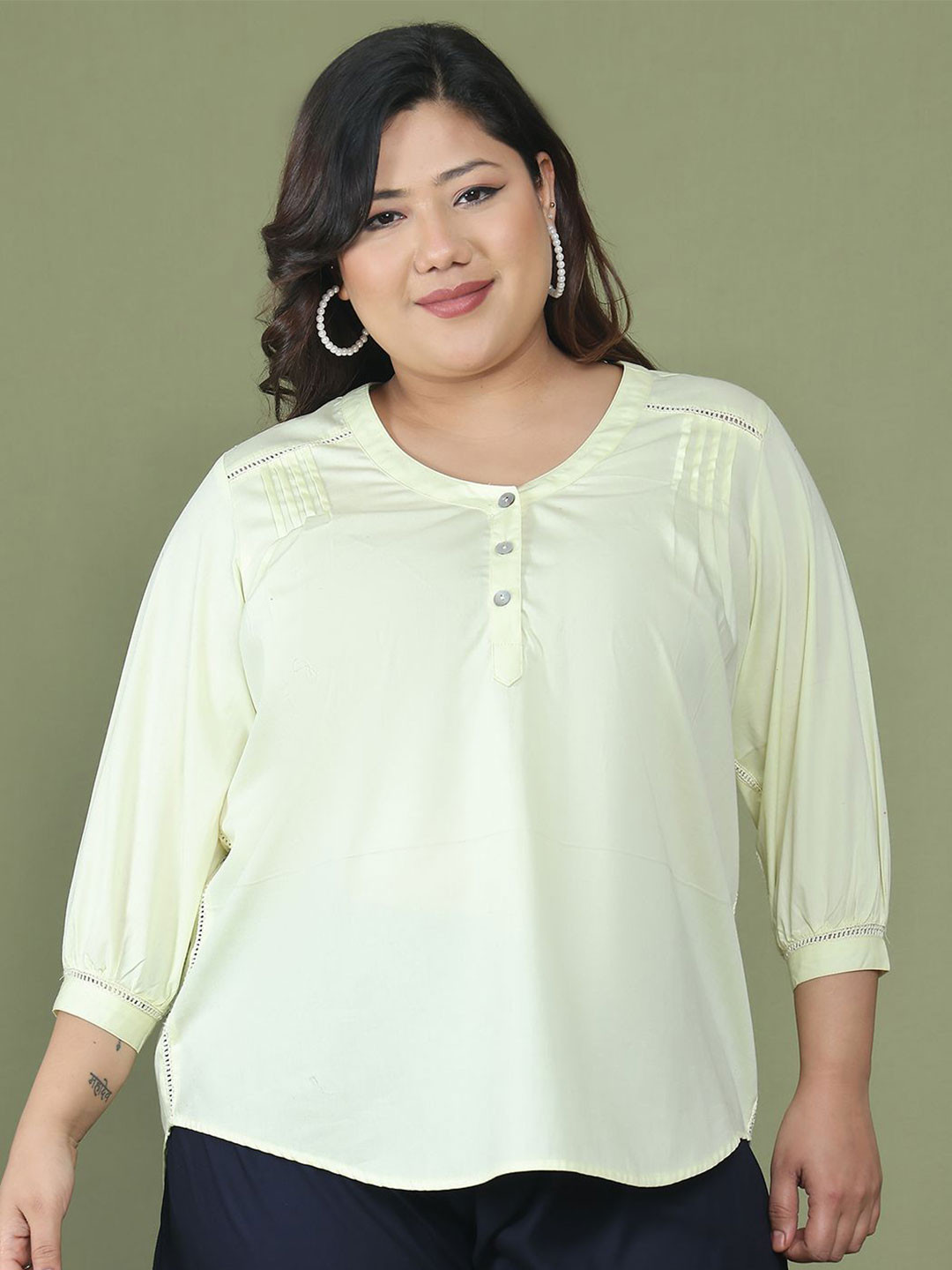 

theRebelinme Women Cotton Top, Yellow