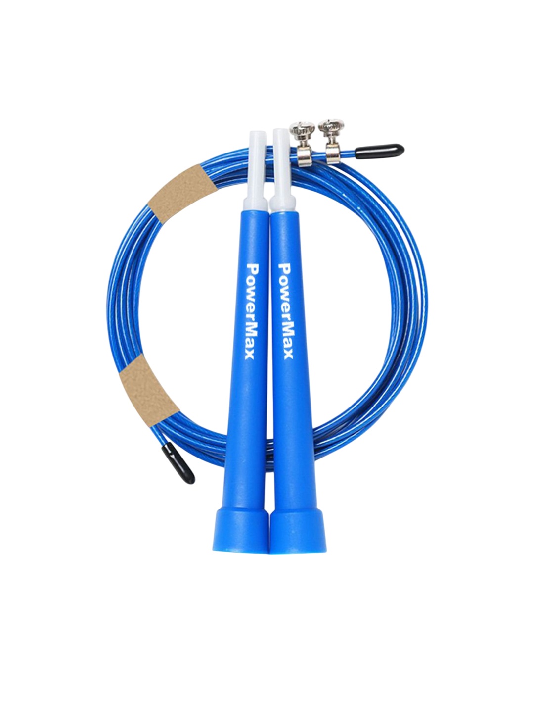 

PowerMax Fitness Wooden Skipping Rope, Blue