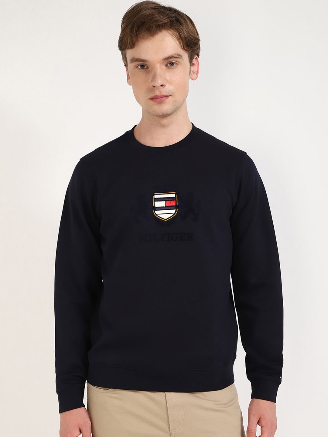 

Tommy Hilfiger Men Printed Sweatshirt, Navy blue