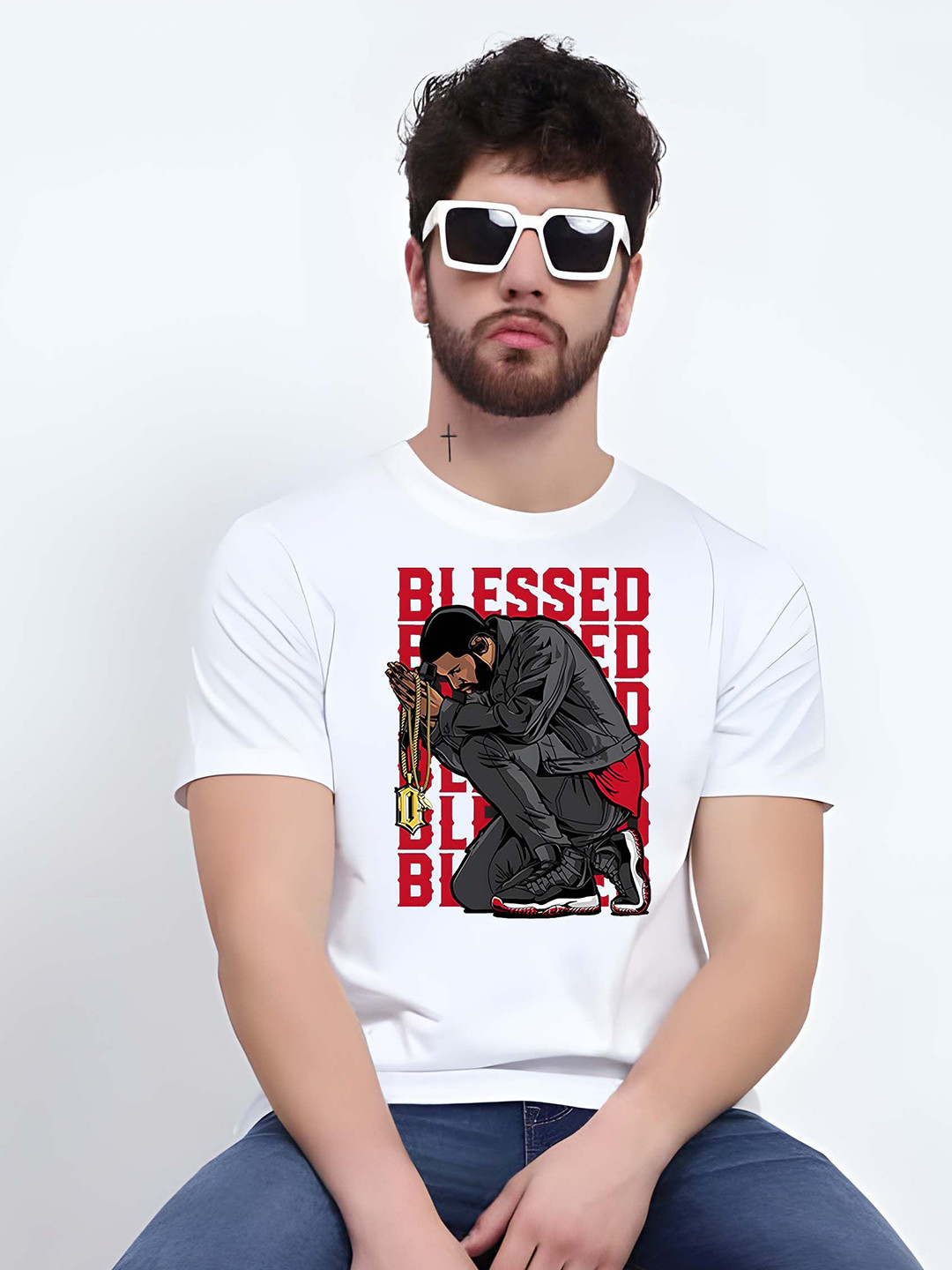 

Moda Rapido Men T-shirt, White