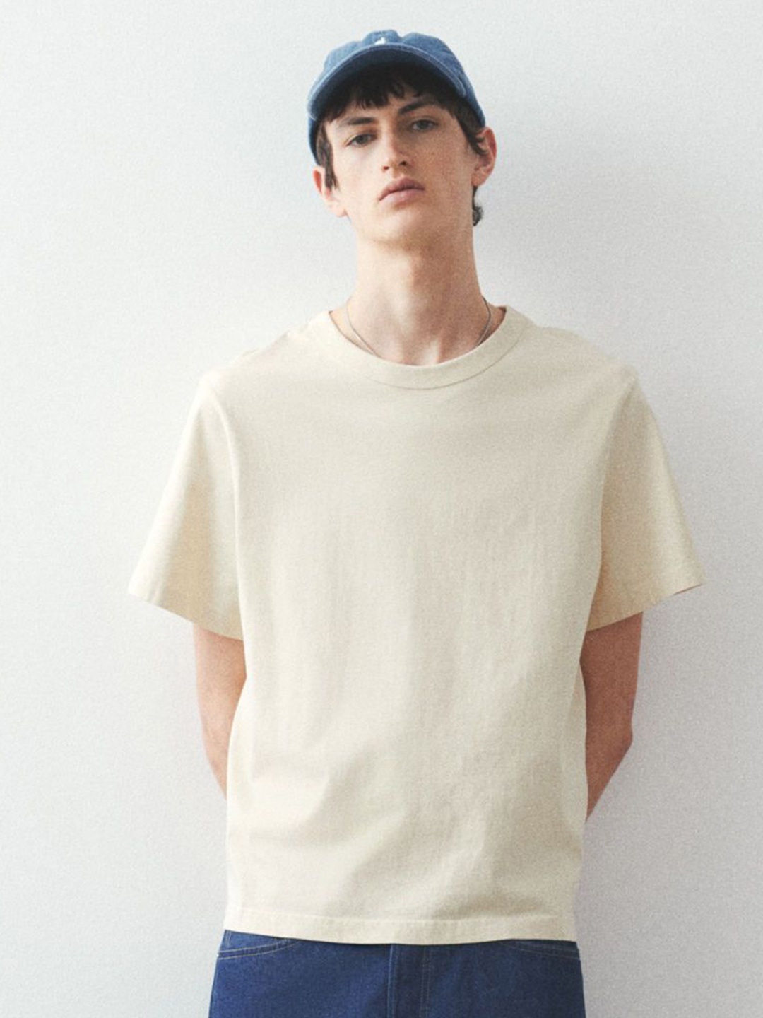 

H&M Regular Fit T-shirt, Beige