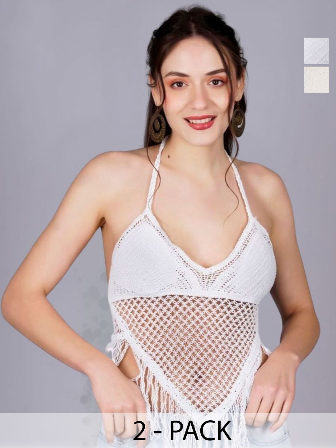 

Fabme Bralette Bra Half Coverage, Cream