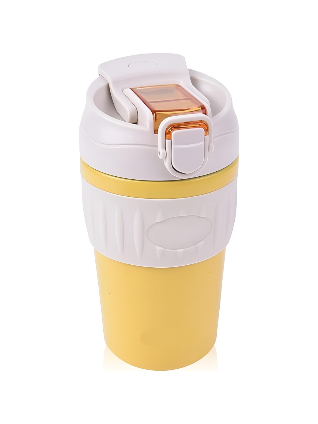 

We3 Yellow & White Textured Stainless Steel Matte Cup 300ml