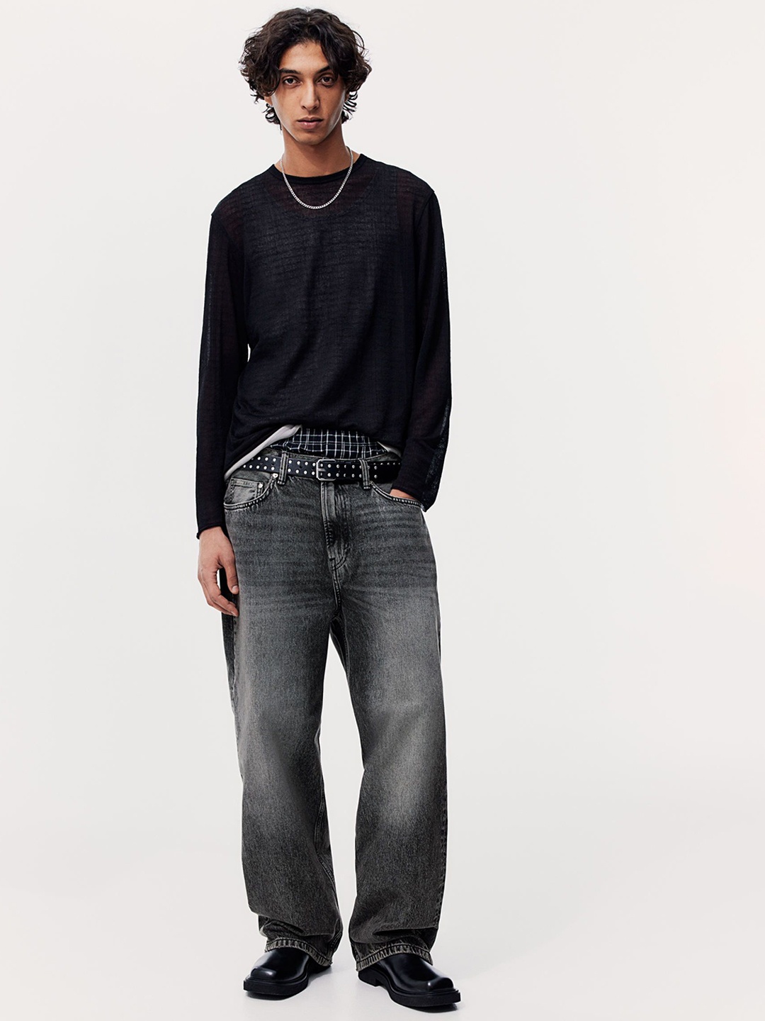 

H&M Baggy Jeans, Grey