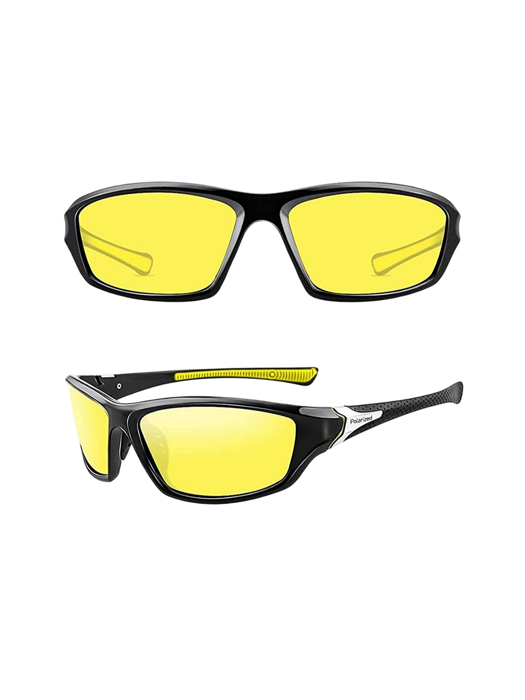 

Dervin Unisex Sports Sunglasses with Polarised and UV Protected Lens, Yellow