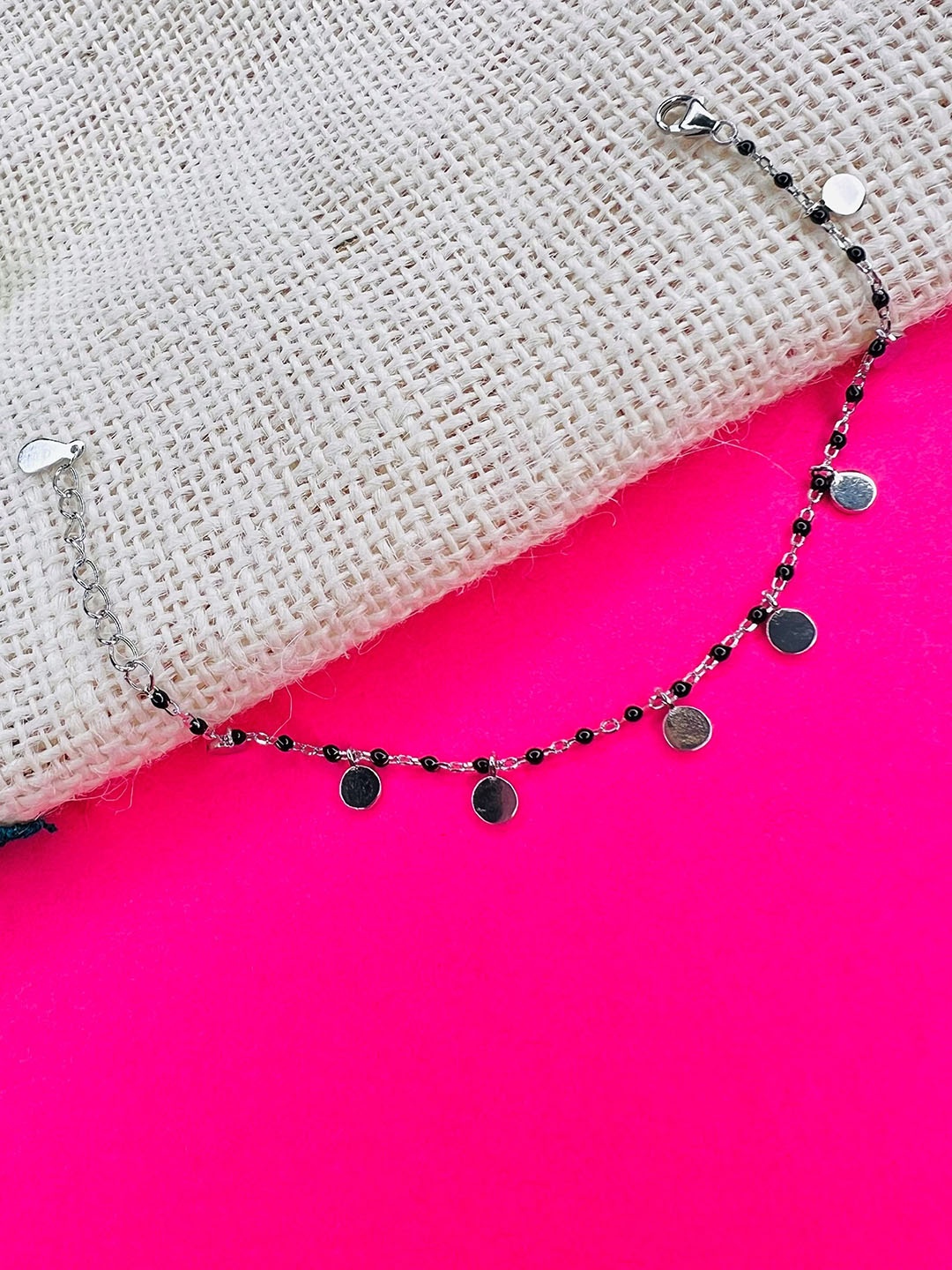 

Arte Jewels Sterling Silver Beaded Bracelet