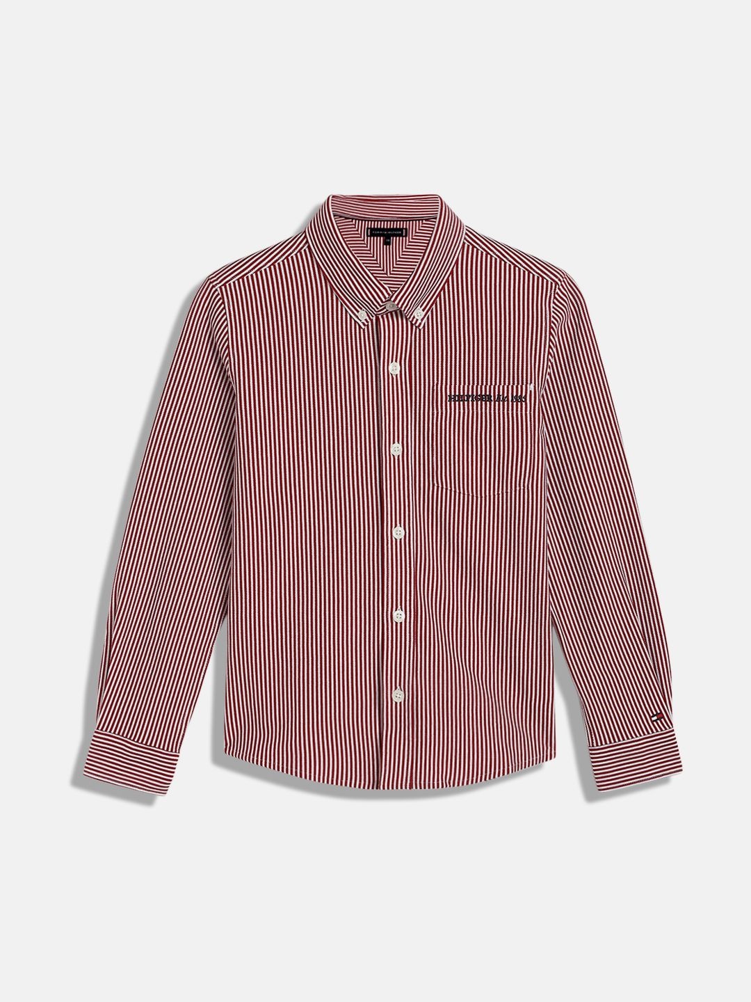 

Tommy Hilfiger Boys Gingham Checks Opaque Casual Shirt, Red