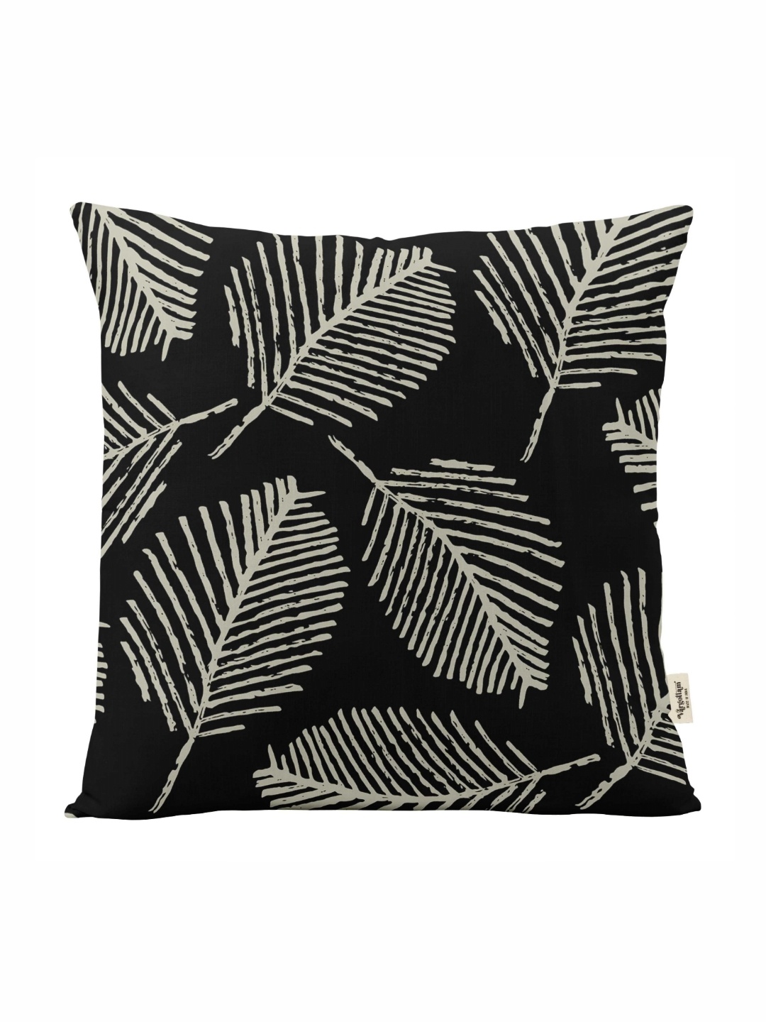 

Vargottam Black Set of 5 Floral Square Cushion Covers