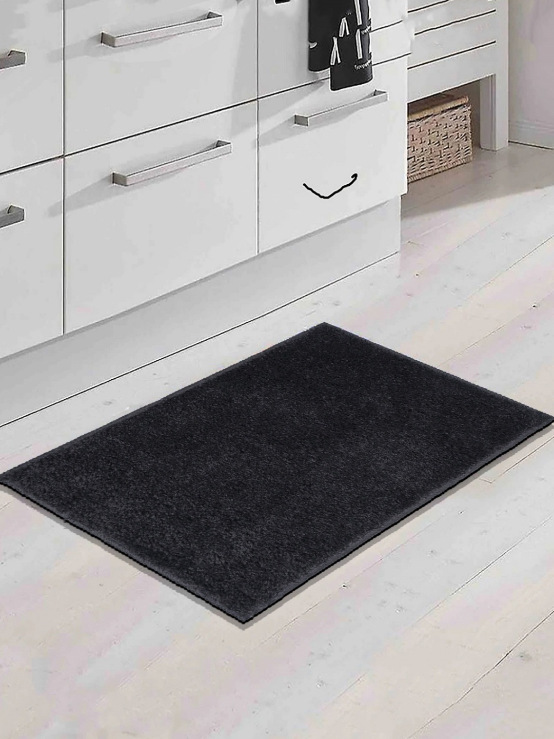 

GRHAMOY 2-Pcs Dark-Grey Rectangular Anti-Skid Doormats