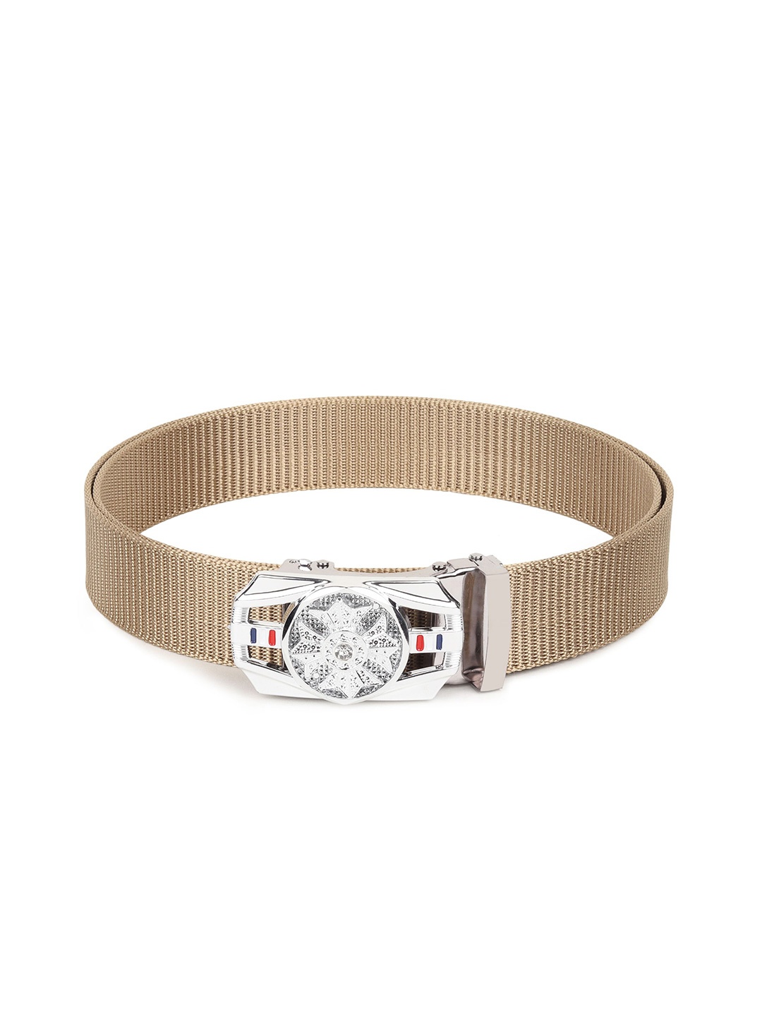 

Metronaut Men Textured Belt, Cream