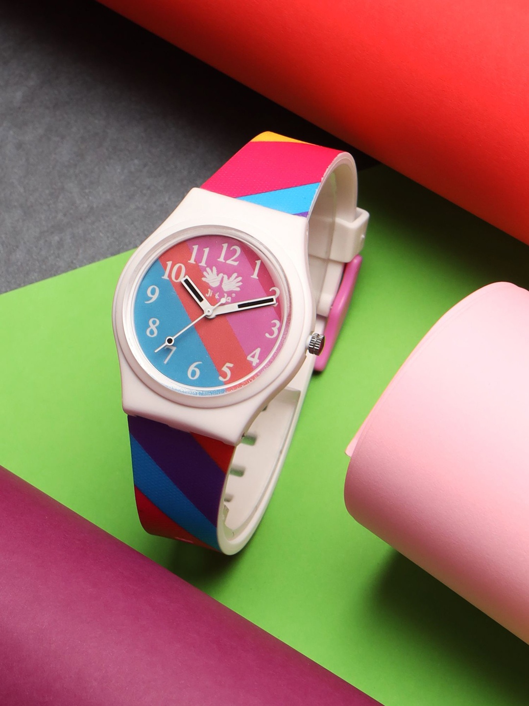 

JI & JA Kids Analogue Watch JJ106, Pink