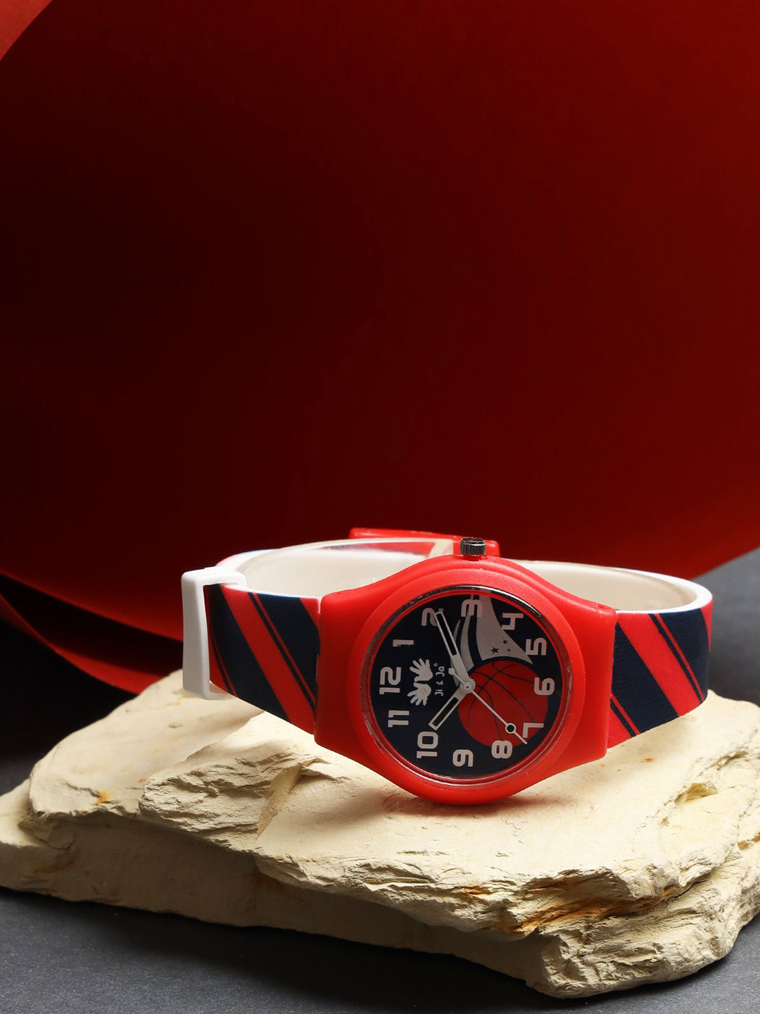 

JI & JA Kids Printed Dial & Bracelet Style Straps Analogue Watch JJ119, Blue