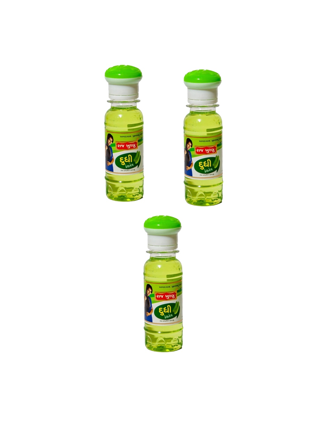 

RAJ KHUSHBU Set Of 3 Dhudhi Hair Oil- 80 ml Each, Red